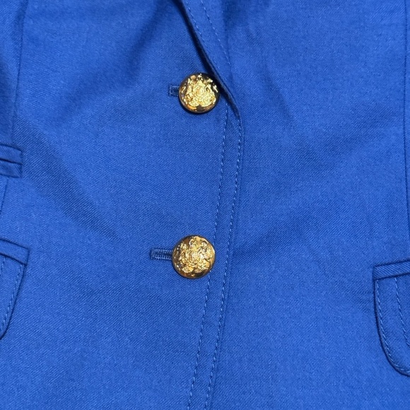 💙J. Crew Royal Blue Blazer with Gold Accents - Picture 3 of 12